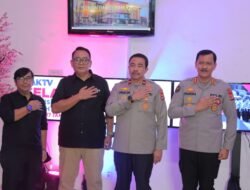 Wakapolda Lampung Bersama Humas Jajaran Polda Lampung Kunjungi JAK TV