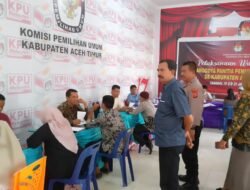 Kapolsek Peureulak Pantau Kegiatan Seleksi Wawancara Calon Anggota PPS