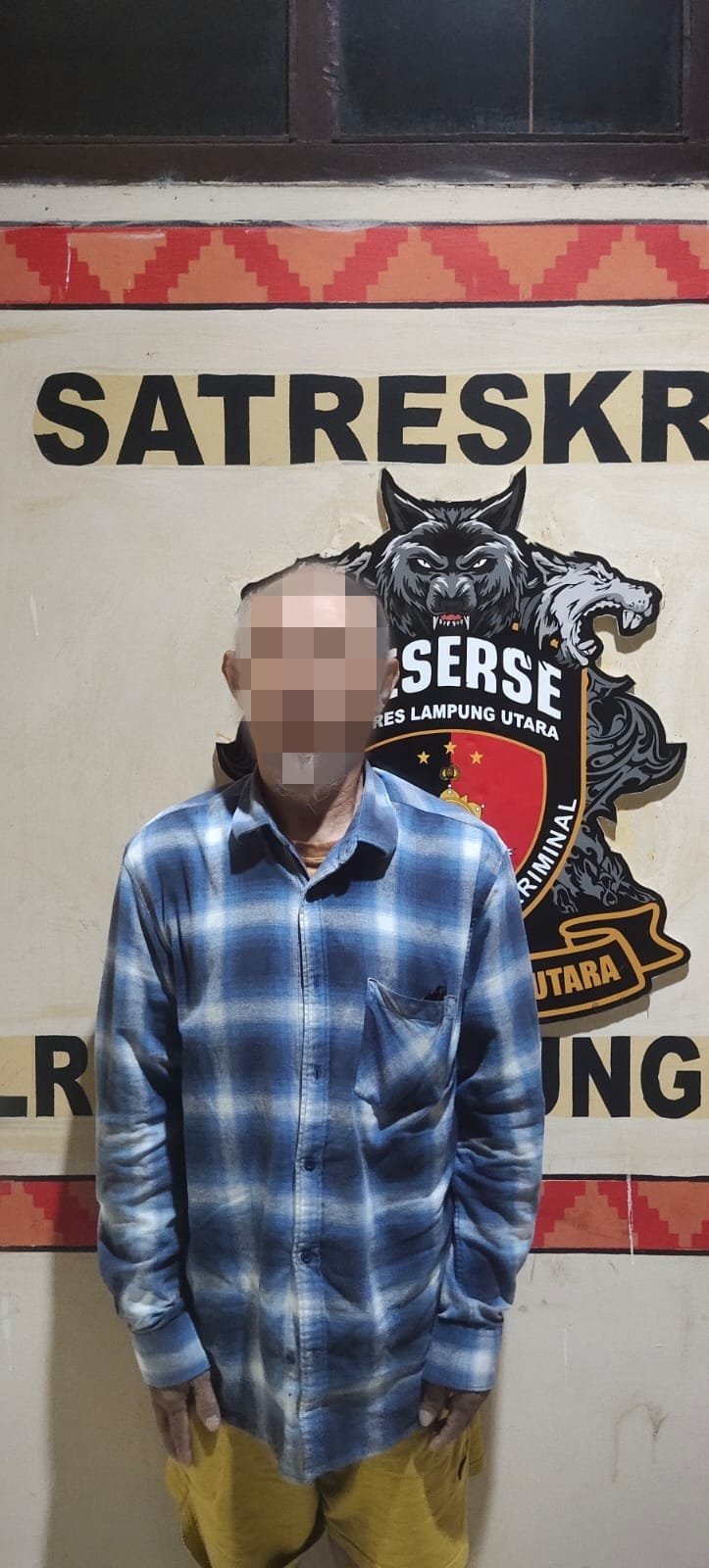 Viral di Lampung Utara, Kakek 73 Tahun Terpaksa Harus mendekam di Kantor Polisi