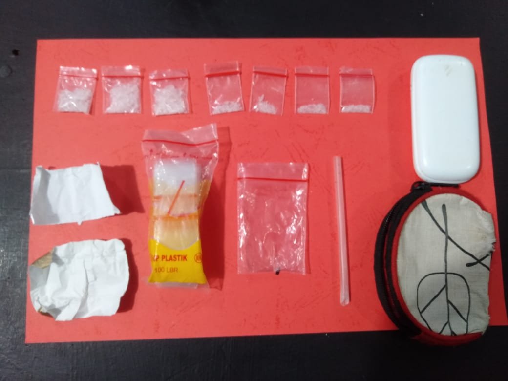 Petugas Satres Narkoba Polres Lampung Utara Amankan Terduga Pelaku Narkoba