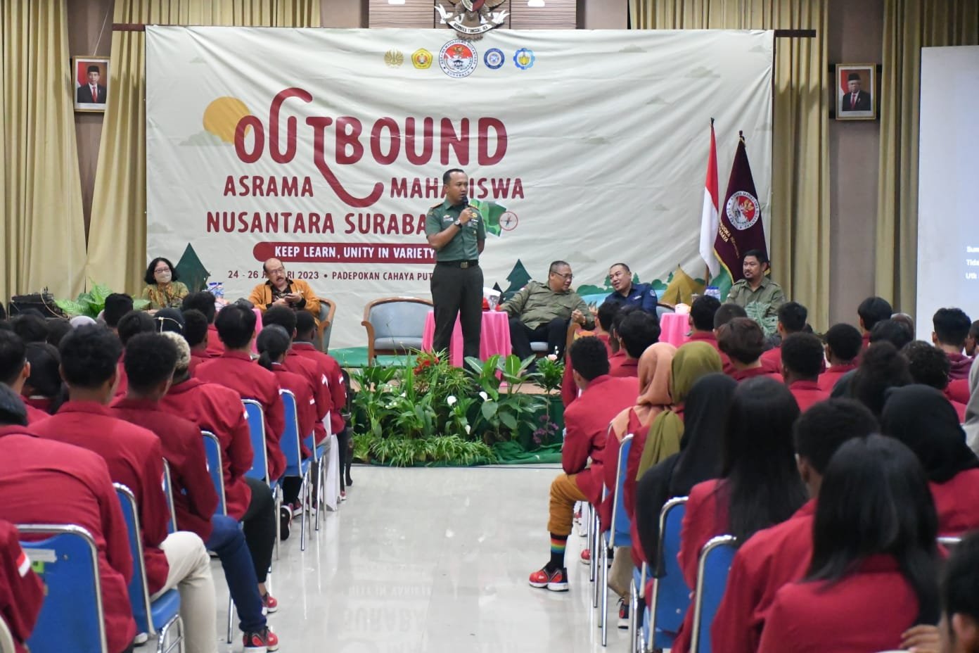 Outbond Mahasiswa Nusantara, Dandim 0815/Mojokerto Bekali Kedisiplinan Hingga Kebangsaan