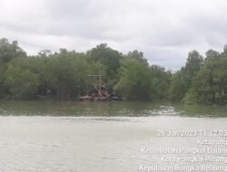 Penambang Timah Ilegal di Pangkal Pinang Semakin Merajalela