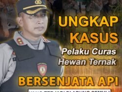 Kapolres Lampung Utara Ungkap Kasus Pelaku Curas Hewan Ternak