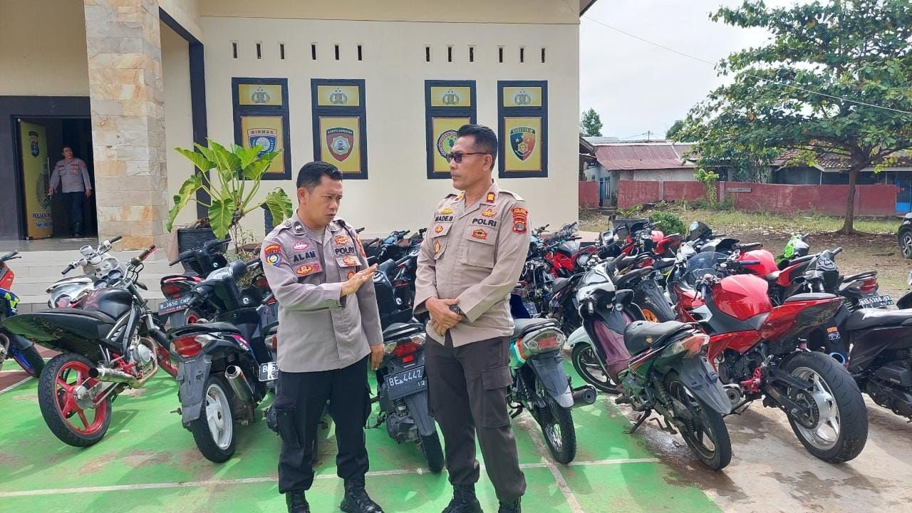 45 Motor Balap Liar di Tanggamus Diamankan