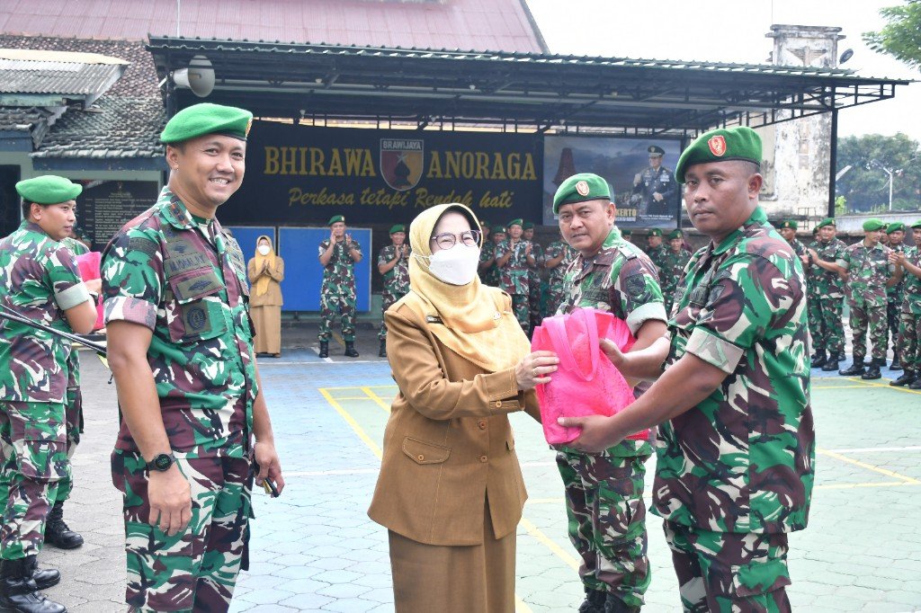 Sambut Personel Purna Tugas Satgaster, Kodim Mojokerto Hadirkan Kadinkes Hingga Teken MoU Pencegahan Malaria