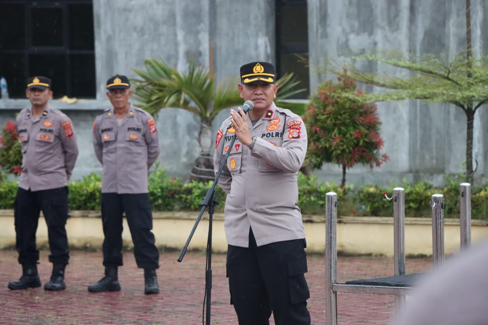 Tingkatkan Kewaspadaan, Polres Aceh Timur Simulasi Sispam Mako