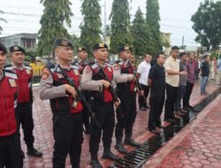 Tingkatkan Kewaspadaan, Polres Aceh Timur Simulasi Sispam Mako