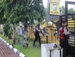 Tingkatkan Kewaspadaan, Polres Aceh Timur Simulasi Sispam Mako