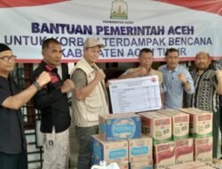 Bantuan Pemerintah Aceh Untuk Korban Terdampak  Banjir Kabupaten Aceh Timur