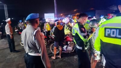 Polisi Amankan Puluhan Kendaraan R2 Berknalpot Brong di Tulungagung