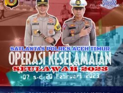 Angka Kecelakaan Naik 14 Persen, Ini Sasaran Operasi Keselamatan Seulawah 2023 Polres Aceh Timur