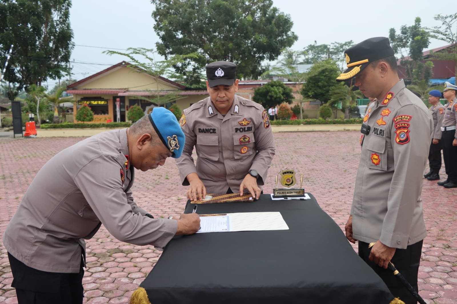 Kapolres Aceh Timur Pimpin Penandatanganan Pakta Integritas Bebas Narkoba