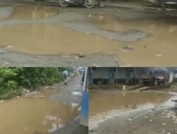 Warga Keluhkan Jalan Raya Desa Kawasi Halsel yang Rusak Parah