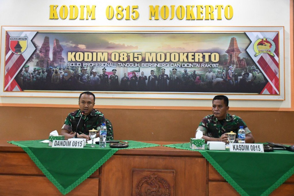 Dandim 0815/Mojokerto Pimpin Sidang Pankar