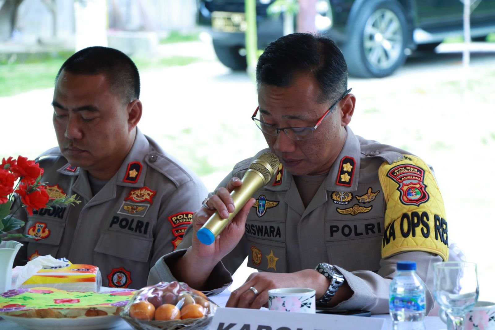 Kapolres Tanggamus Kunjungi Polsek Pematang Sawa dan Tokoh Masyarakat
