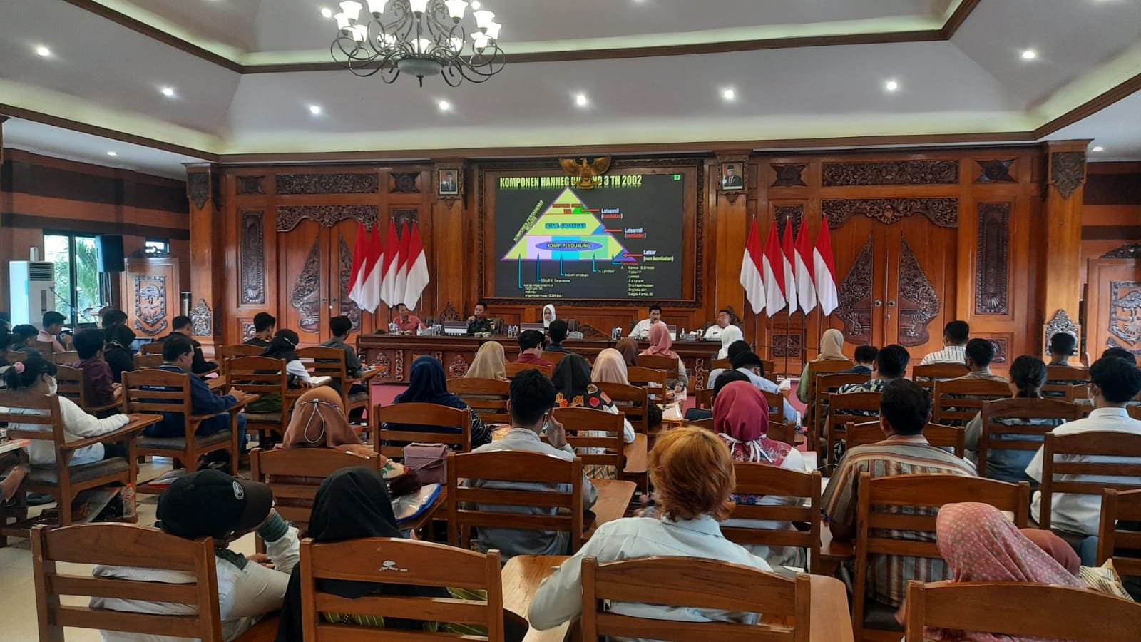 Kodim 0815/Mojokerto Bareng Bakesbangpol Bekali Karang Taruna Bela Negara