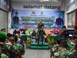 Kodim 0815 Bersama Dinkes Kota Mojokerto Gelar Vaksinasi Booster Ke-2, Layani Prajurit Hingga Masyarakat Umum