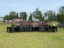 Jaga Kamtibmas, Polres Lampung Utara Bersama Kodim 0412 Gelar Patroli Bersama
