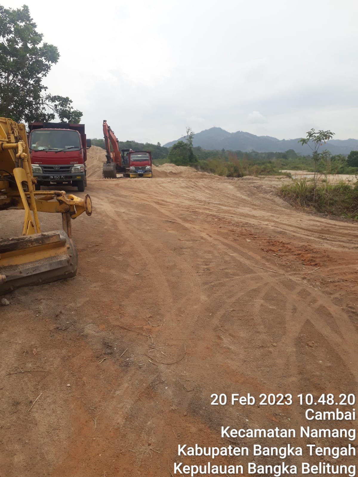 Aktivitas Tambang Pasir Aliran Das Sungai Desa Cambai Diduga Ilegal