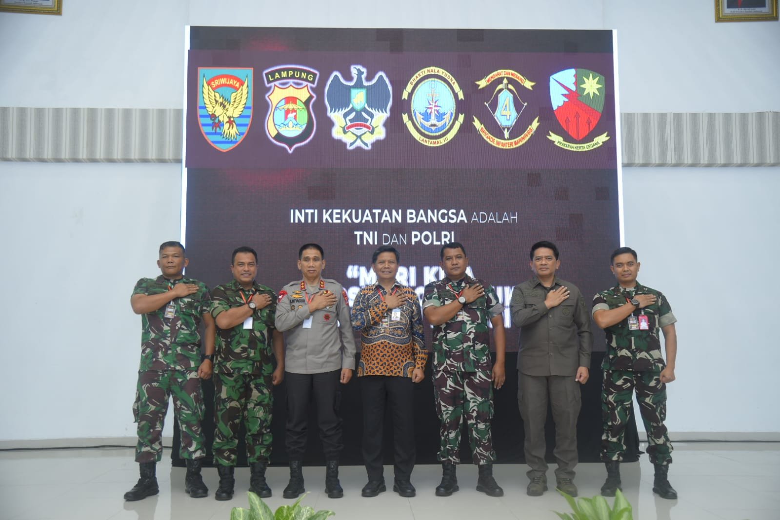 Perkuat Sinegitas TNI-POLRI , KOREM 043/Gatam Gelar Acara Rapim TNI-POLRI th 2023 di Provinsi Lampung