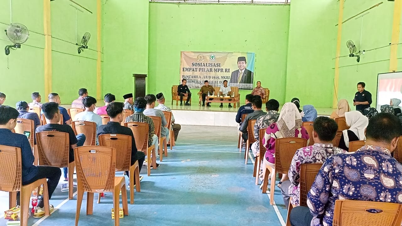 Sosialisasi 4 Pilar, HBA Berharap Kreatifitas Dan Inovasi Pemuda Karang Taruna Pondok Meja Harus Dikembangkan