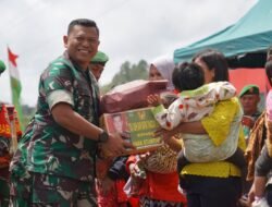 Danrem 022/PT Dampingi Pangdam I/BB Launching Ketahanan Pangan Korem 022/PT di wilayah Kabupaten Simalungun.