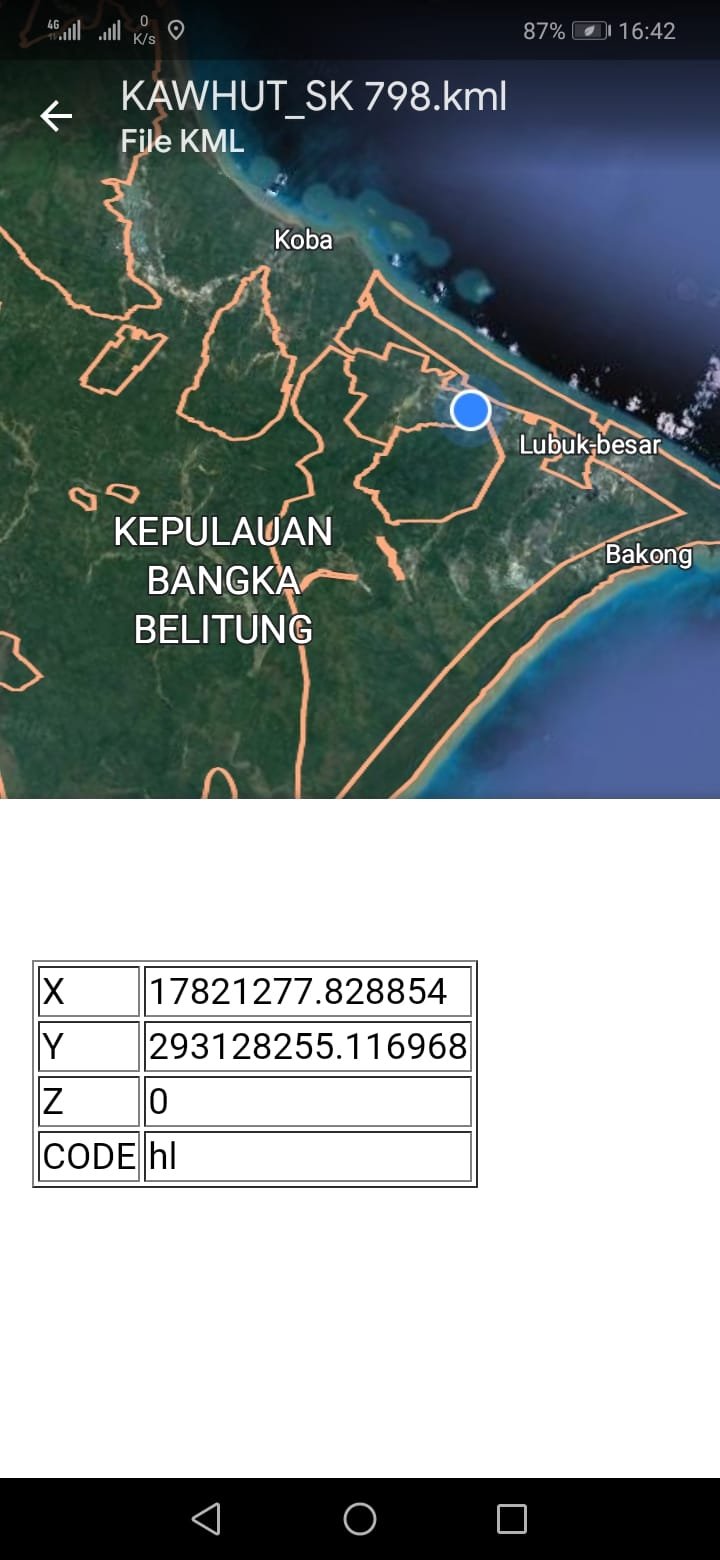 Diduga Kawasan Hutan Lindung di Hajar Penambang Timah Ilegal Di Desa Perlang