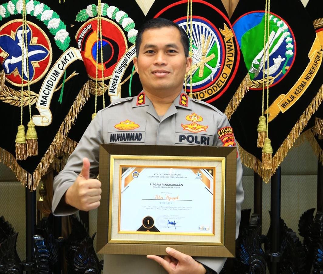 Polres Nganjuk Raih Penghargaan IKPA Terbaik I di Lingkup Polri Tahun 2022