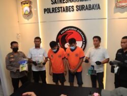 Polrestabes Surabaya Ungkap Peredaran Narkoba, Kakak Beradik Kurir 1 Kg Sabu Diamankan