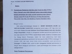 Masyarakat Desa Sampai Minta Kepada Gubernur Sumatera Utara : Sejak 20 Tahun Jadi Kampung, "Mohon Di Bebaskan Dari Ex HGU".