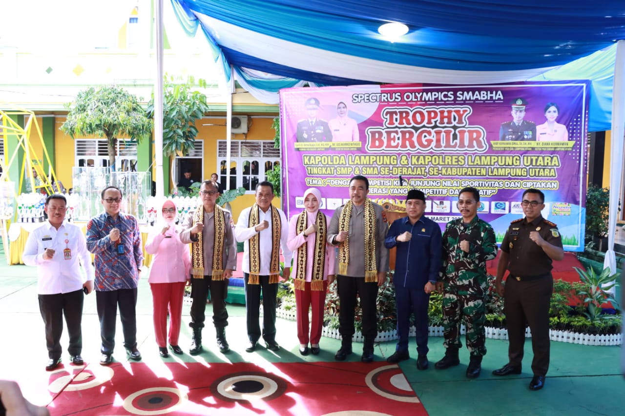Kunjungi Polres Lampung Utara, Waka Polda Lampung Buka Spectrus Olympics Smabha Trophy