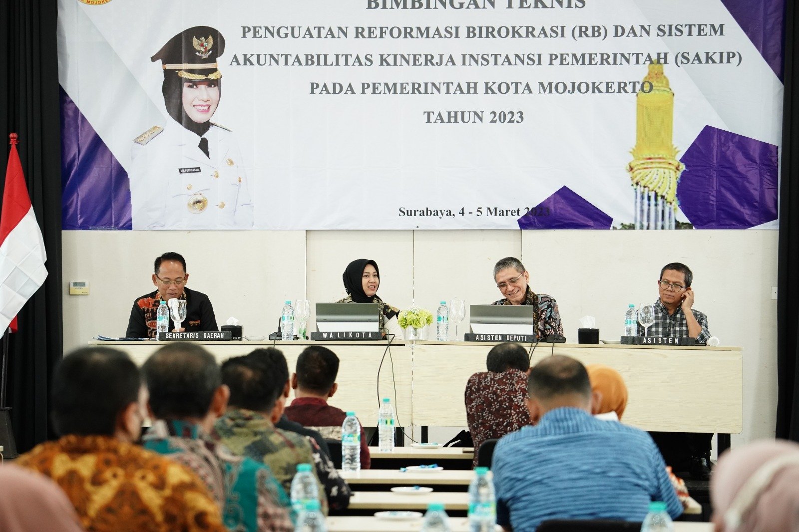 Wujudkan Pemerintahan Bersih Dan Akuntabel, Pemkot Mojokerto Gelar Bimtek Penguatan RB- SAKIP