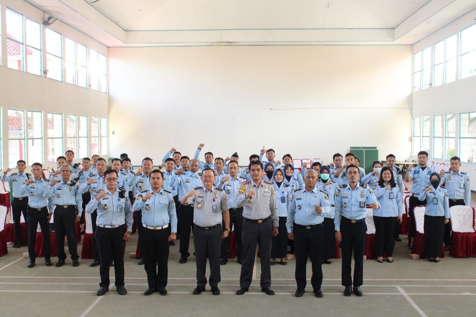 Munculkan Kembali Semangat Dan Keceriaan WBP, Plh. Kadivpas Beri Penguatan Dan Motivasi Kepada Warga Binaan Dan Petugas Lapas Kotaagung