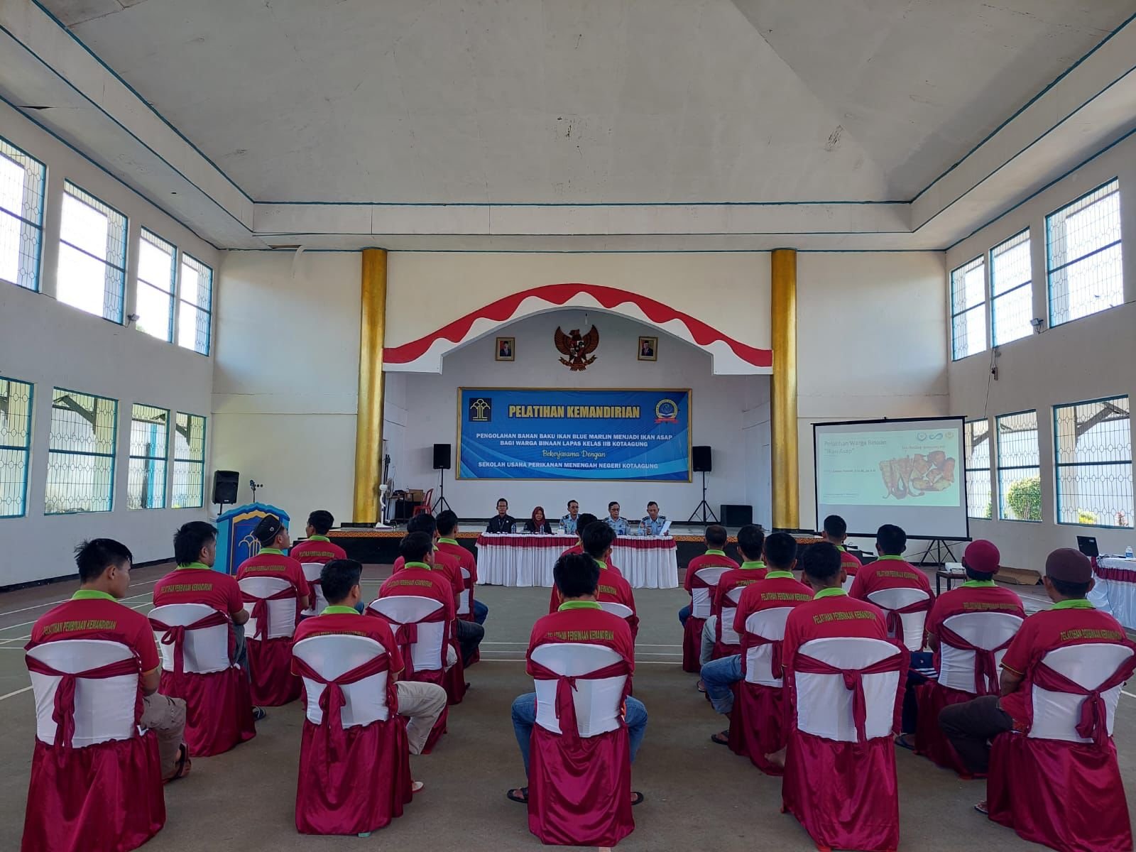 Hasilkan Produk Pangan Pengasapan Ikan Blue Marlin, Lapas Kotaagung Dan SUPM Kotaagung Adakan Pelatihan Pengolahan Ikan Blue Marlin Asap Bagi Warga Binaan