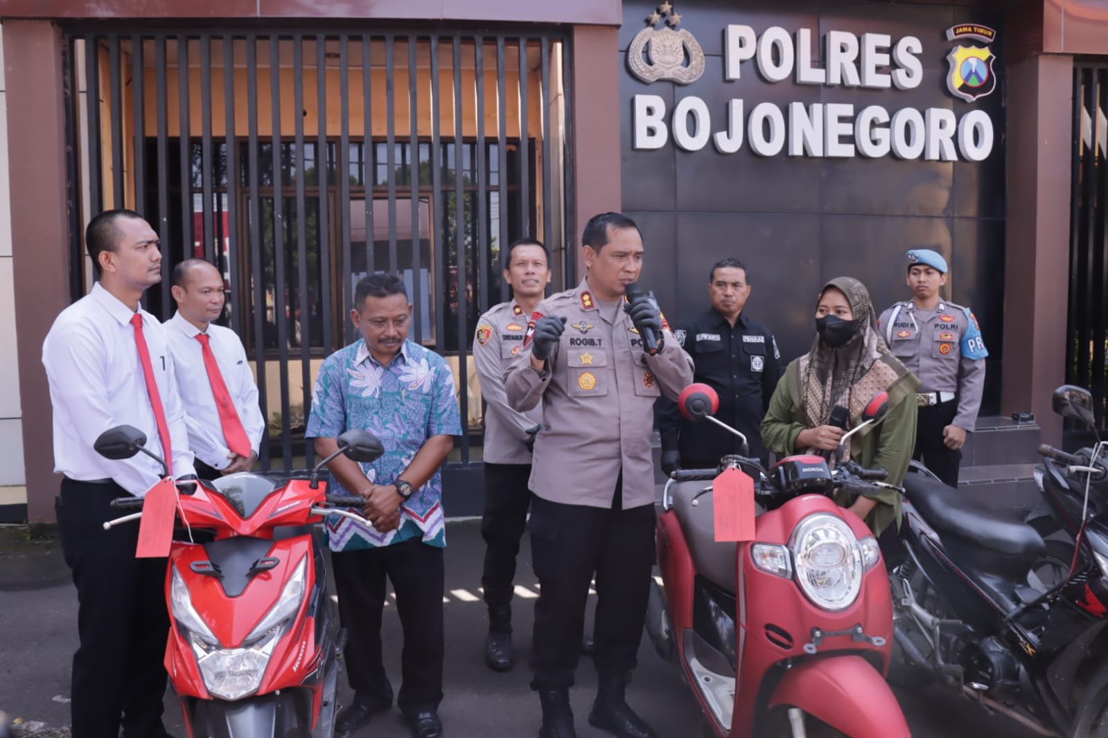 Polres Bojonegoro Ungkap Kasus Curanmor di 33 TKP, Tiga Tersangka Berhasil Diamankan