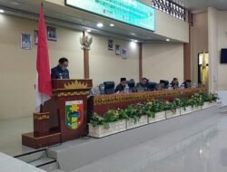 DPRD Tanggamus Gelar Rapat Paripurna Penyampaian Ranperda, Pencegahan Dan Peningkatan Perumahan Serta Pemukiman Kumuh