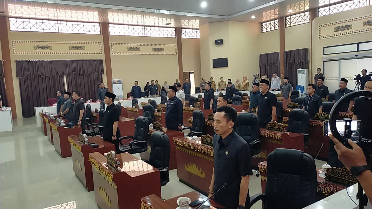 DPRD Tanggamus Gelar Rapat Paripurna Penyampaian Ranperda, Pencegahan Dan Peningkatan Perumahan Serta Pemukiman Kumuh