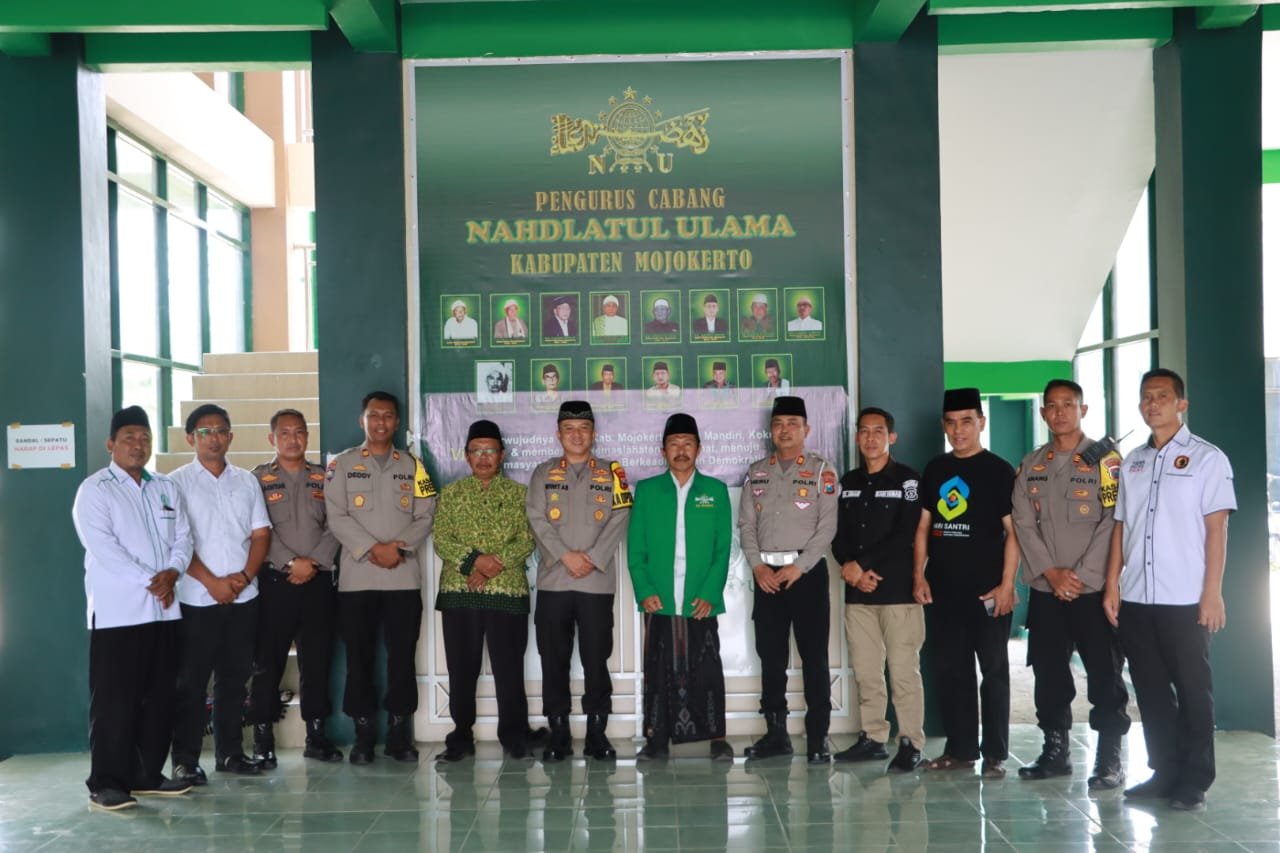Sambung Tali Silaturahmi, Kapolresta Mojokerto Sambangi Kantor PCNU