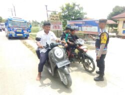 Demi Keselamatan, Bhabinkamtibmas Polsek Darul Aman Imbau Anak di Bawah Umur yang Naik Sepeda Motor