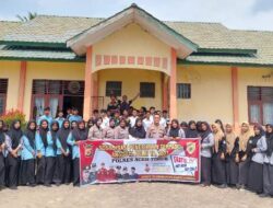 Jelang Penerimaan Calon Anggota Polri Terpadu, Bag SDM Polres Aceh Timur Sosialisasi Kepada Pelajar