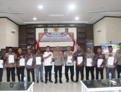 Tandatangan MoU Penerimaan Anggota Polri 2023, Ini Pesan Kapolres Aceh Timur