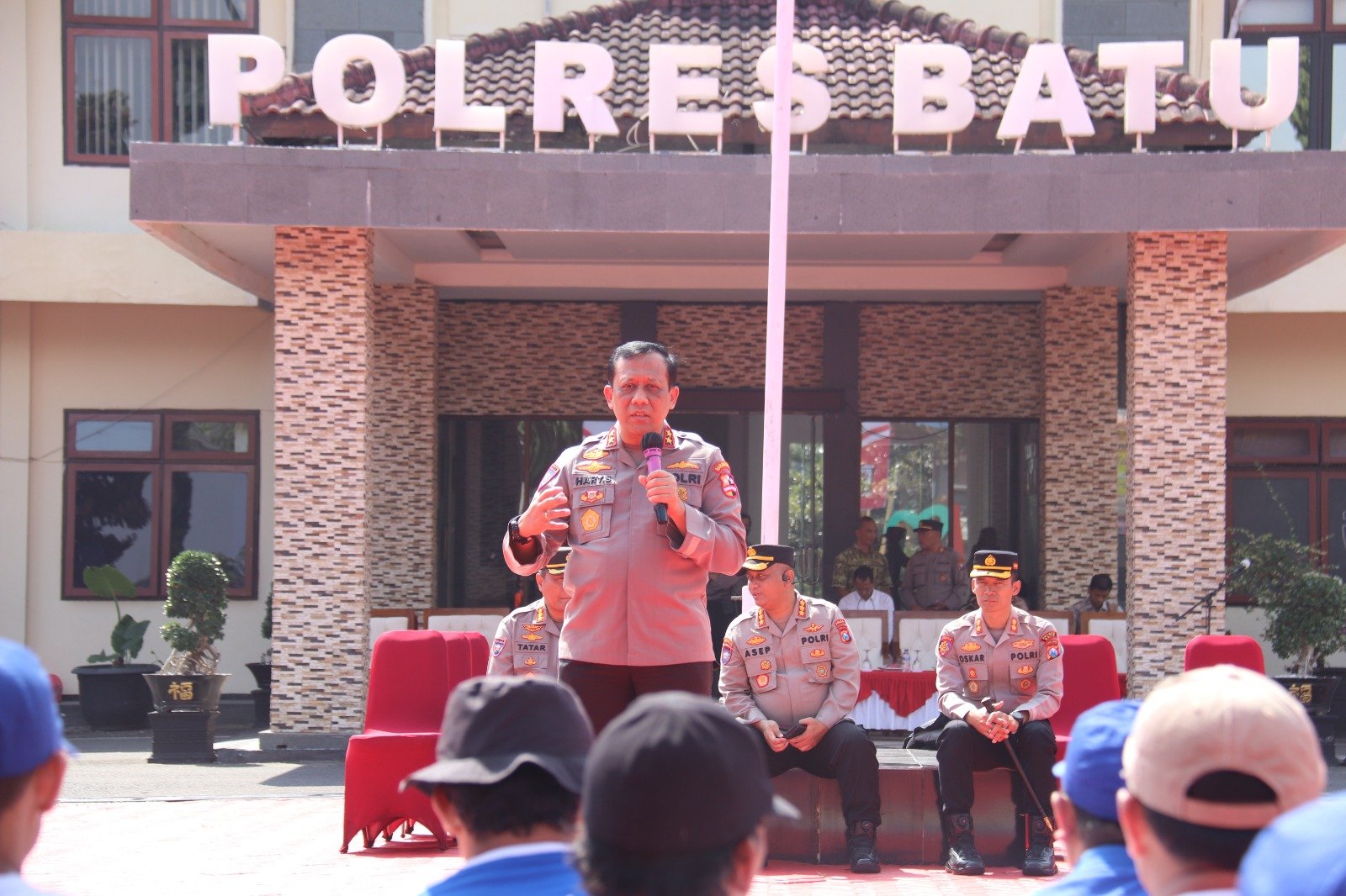 Kakor Binmas Baharkam Polri Tinjau PPGD di Polres Batu, Ajak Bhabinkamtibmas Tanggap Bencana