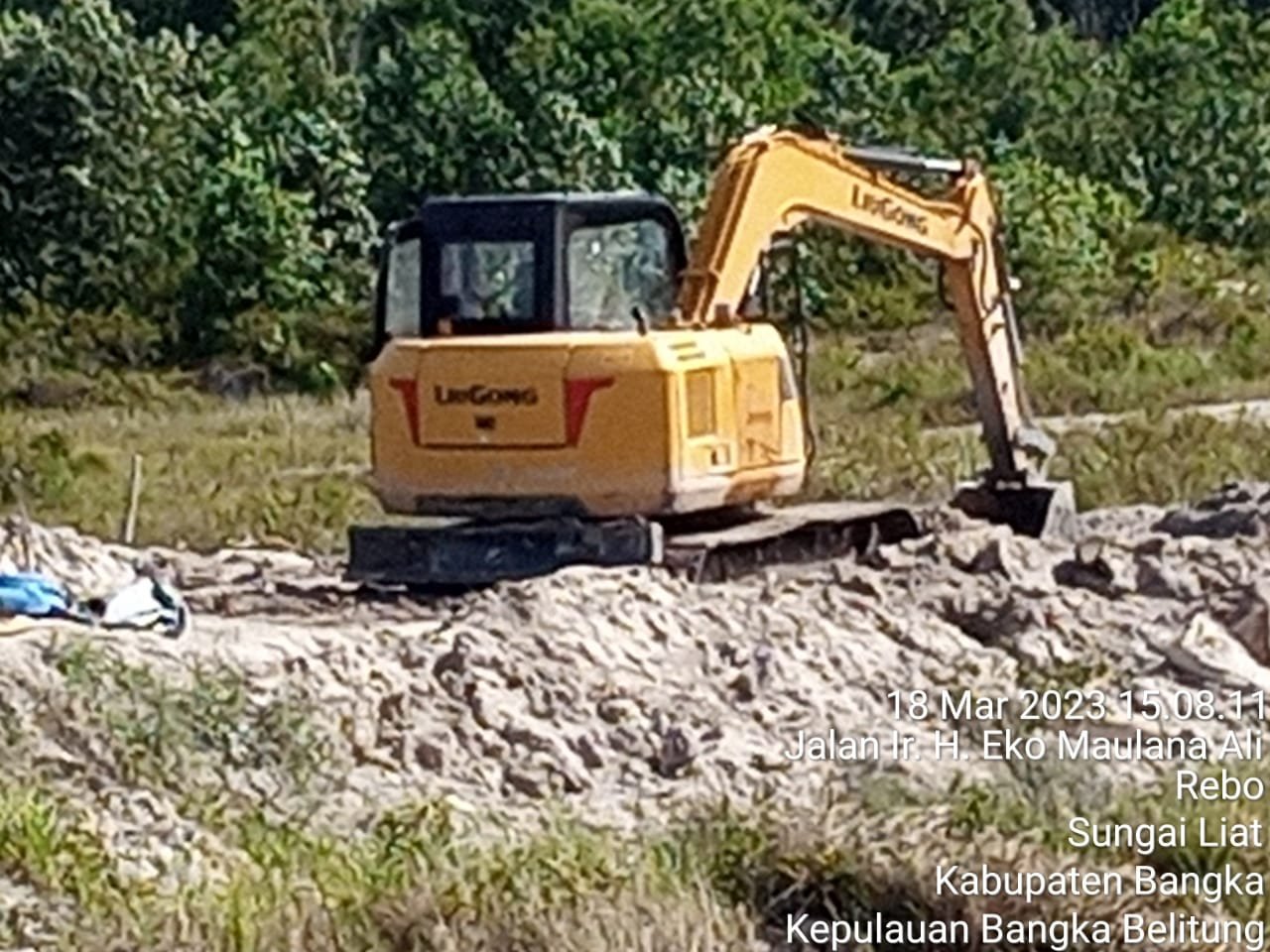 Tambang Pasir Milik John di Desa Rebo Masih Tetap Beraktivitas