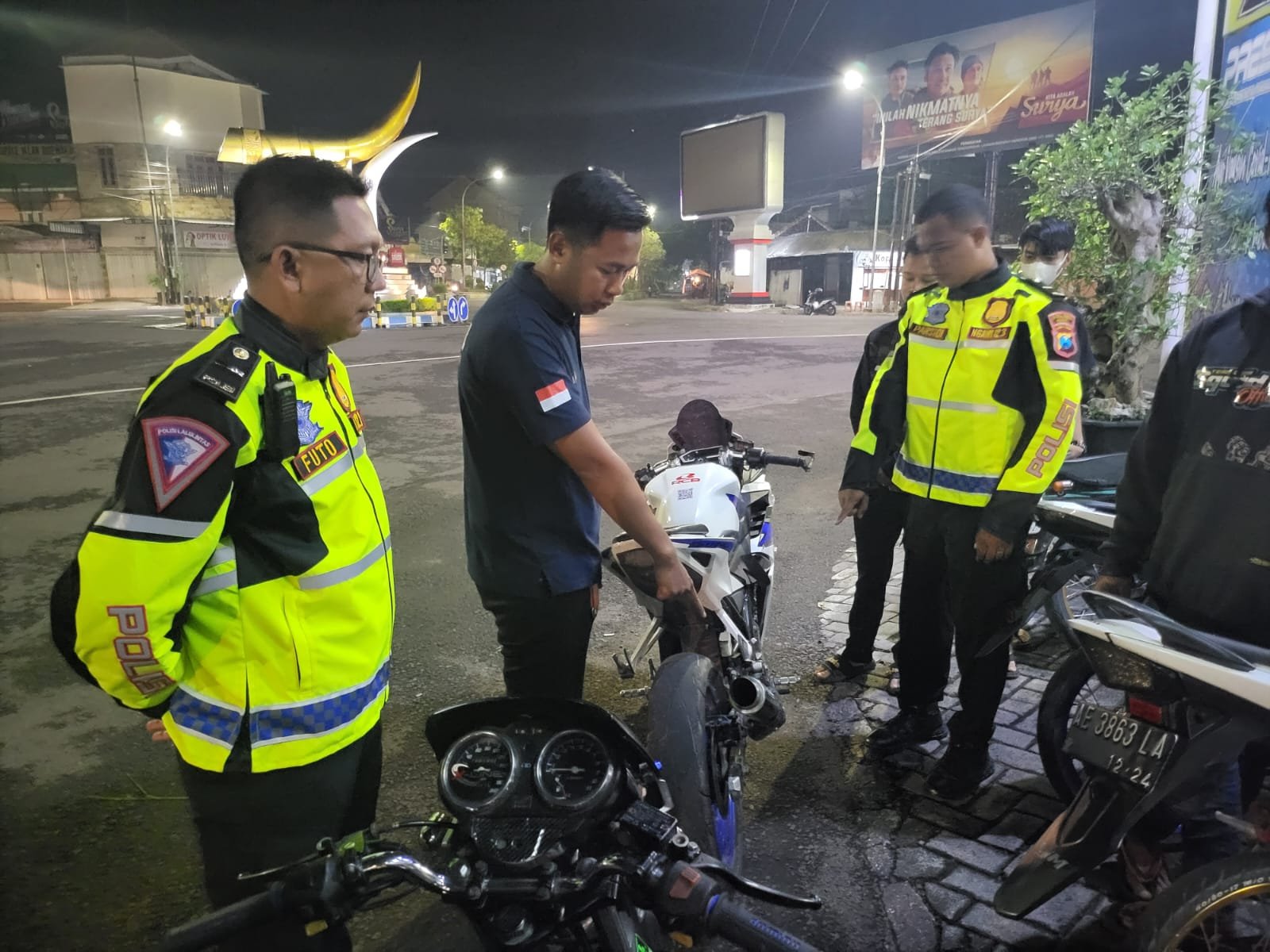 Cipta Kondisi, Polres Ngawi Amankan 30 Motor Knalpot Brong