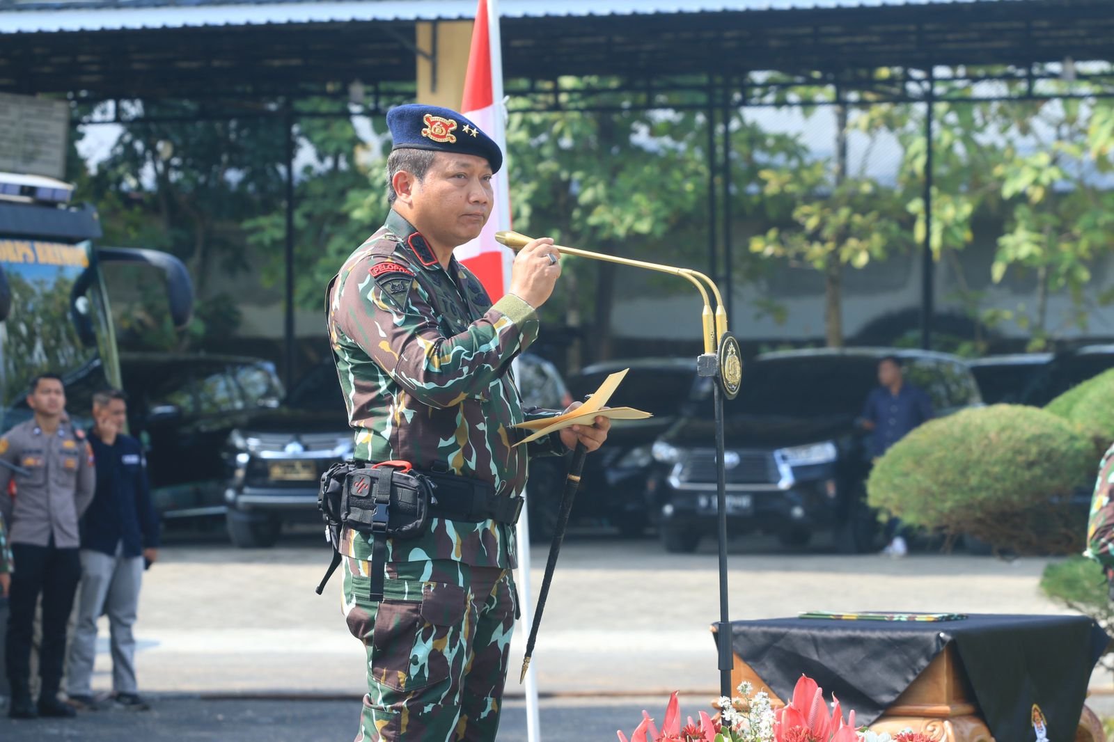 Kapolda Kukuhkan Batalyon D Satbrimob Polda Jatim di Pamekasan