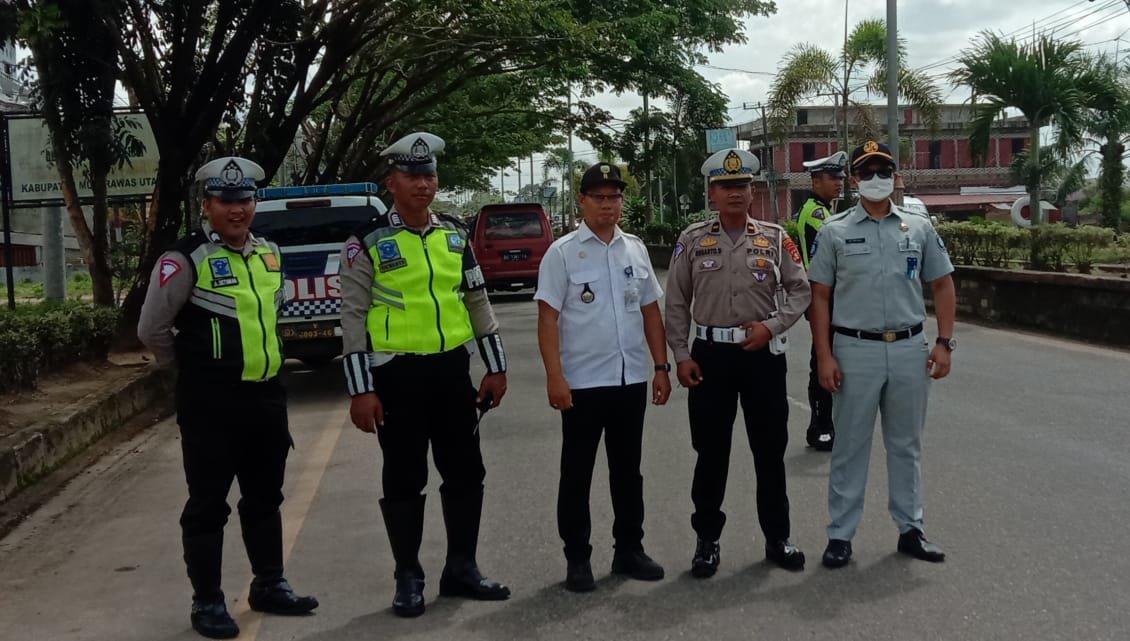 Satlantas Polres Muratara Bersama Dispenda Gelar Razia Gabungan