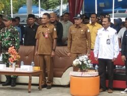 Estafet Kirab Pemilu 2024 Disambut KIP Aceh Timur