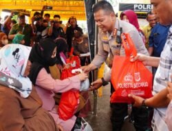 Polresta Sidoarjo Bersama IJTI Gelar Bakti Kesehatan Cegah Stunting