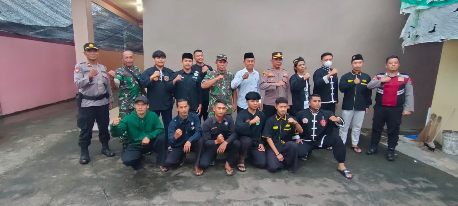 Koramil Mojosari Bareng Forkopimcam Ajak Perguruan Silat Ciptakan Kondusifitas Wilayah