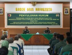 Kodim 0815/Mojokerto Terima Penyuluhan Hukum, Netralitas TNI Menjadi Atensi